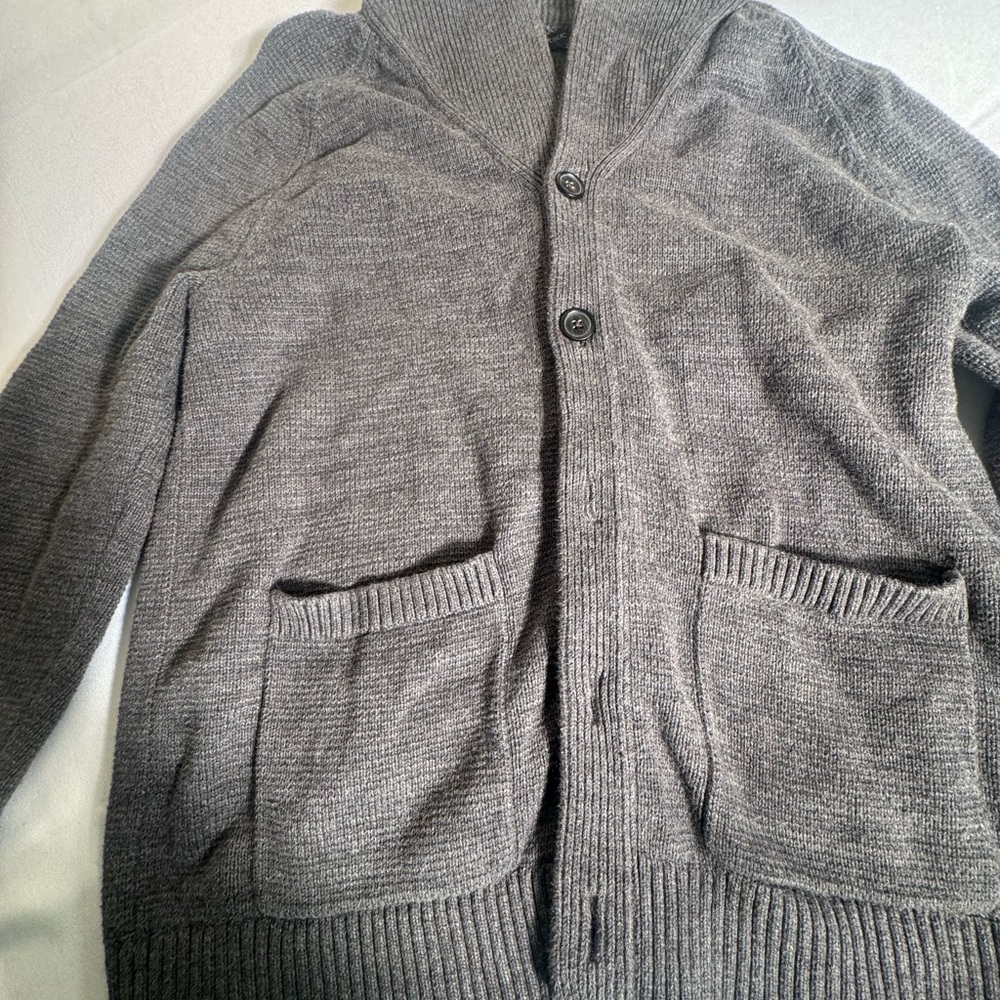 Gray Button-Up Cardigan - Picture 2 of 4